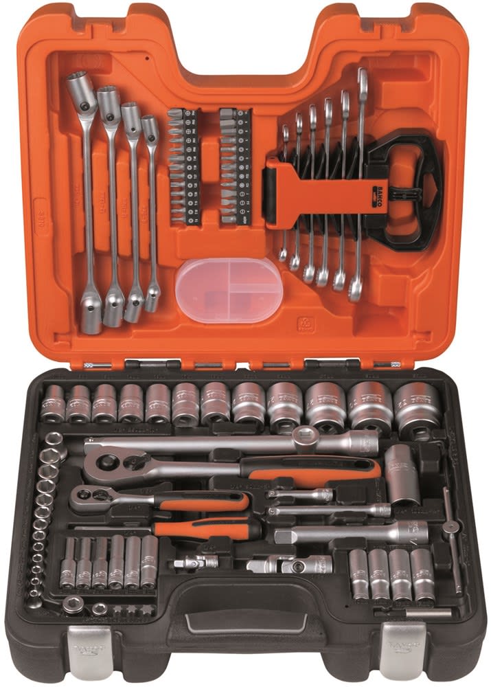 Bahco Dopsleutelset S910 1/4 En 1/2 92-delig In koffer