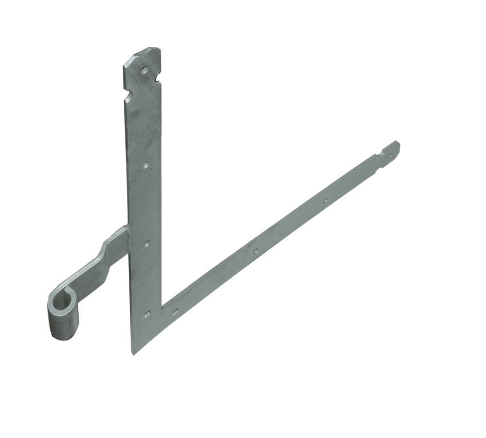 GB Garagedeurheng 500x500mm 45x6mm Linksonder Rechtsboven Elektrolytisch Verzinkt 48367