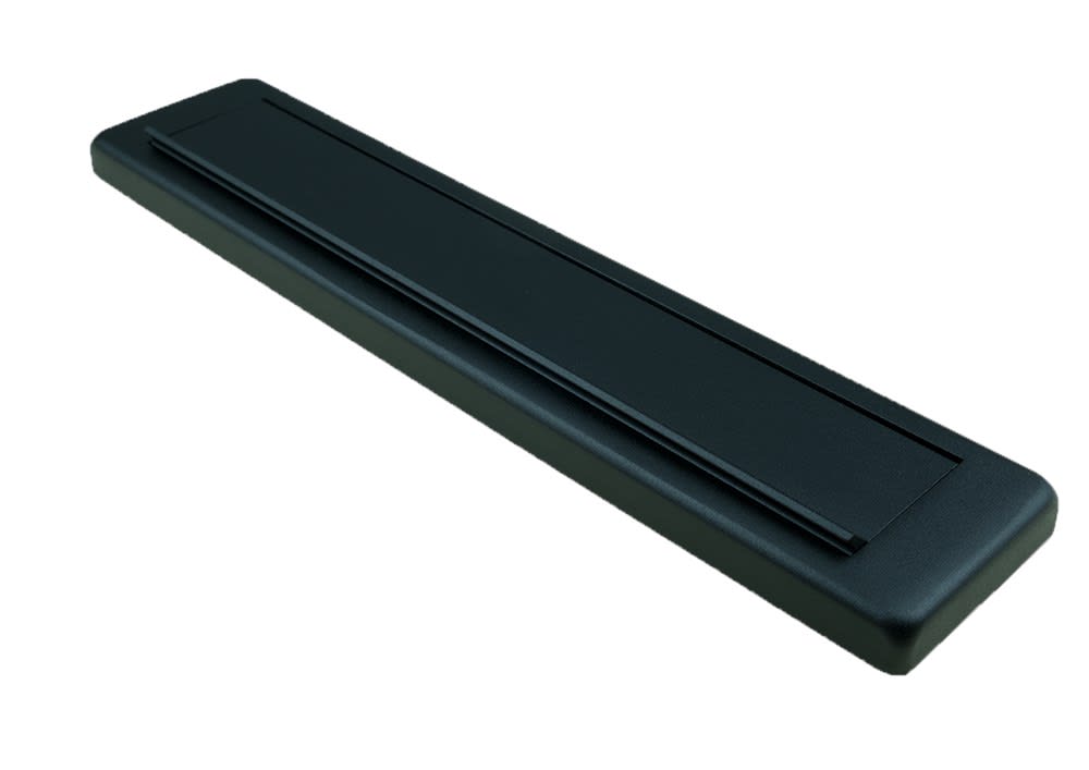 Product afbeelding voor AMI Briefplaat EP 960 Climate Comfort Recht Buitendraaiend Aluminium Zwart Met Veer