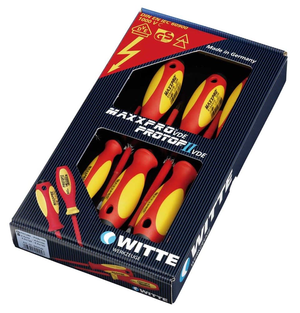 Witte Schroevendraaiersset MaxxPro SL-PH VDE 6-Delig