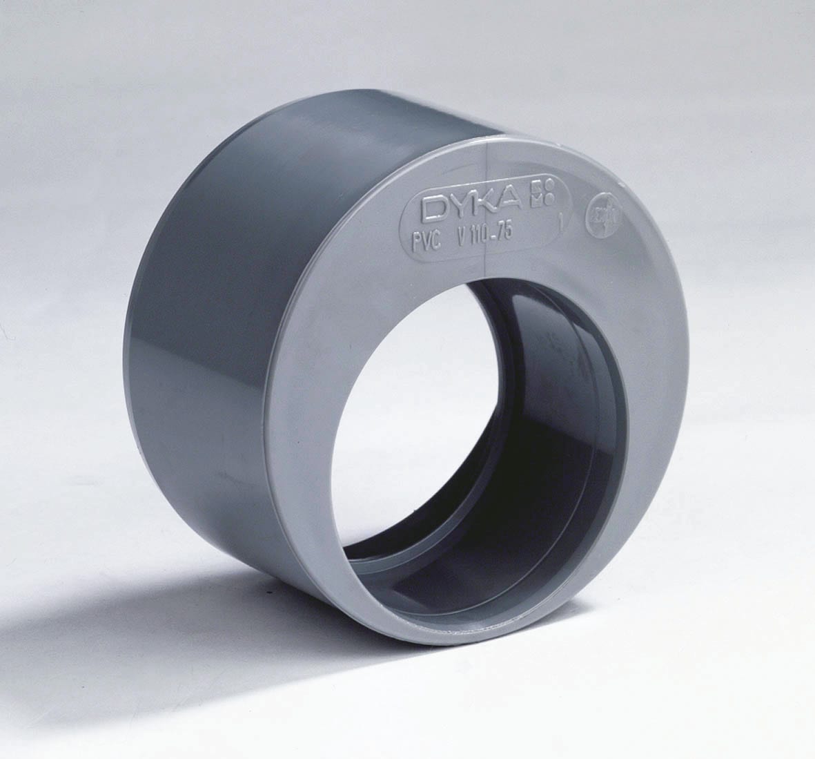 Dyka Verloopring Excentrisch PVC Verloopring 50X32Mm Grijs Lijmmof/Spie