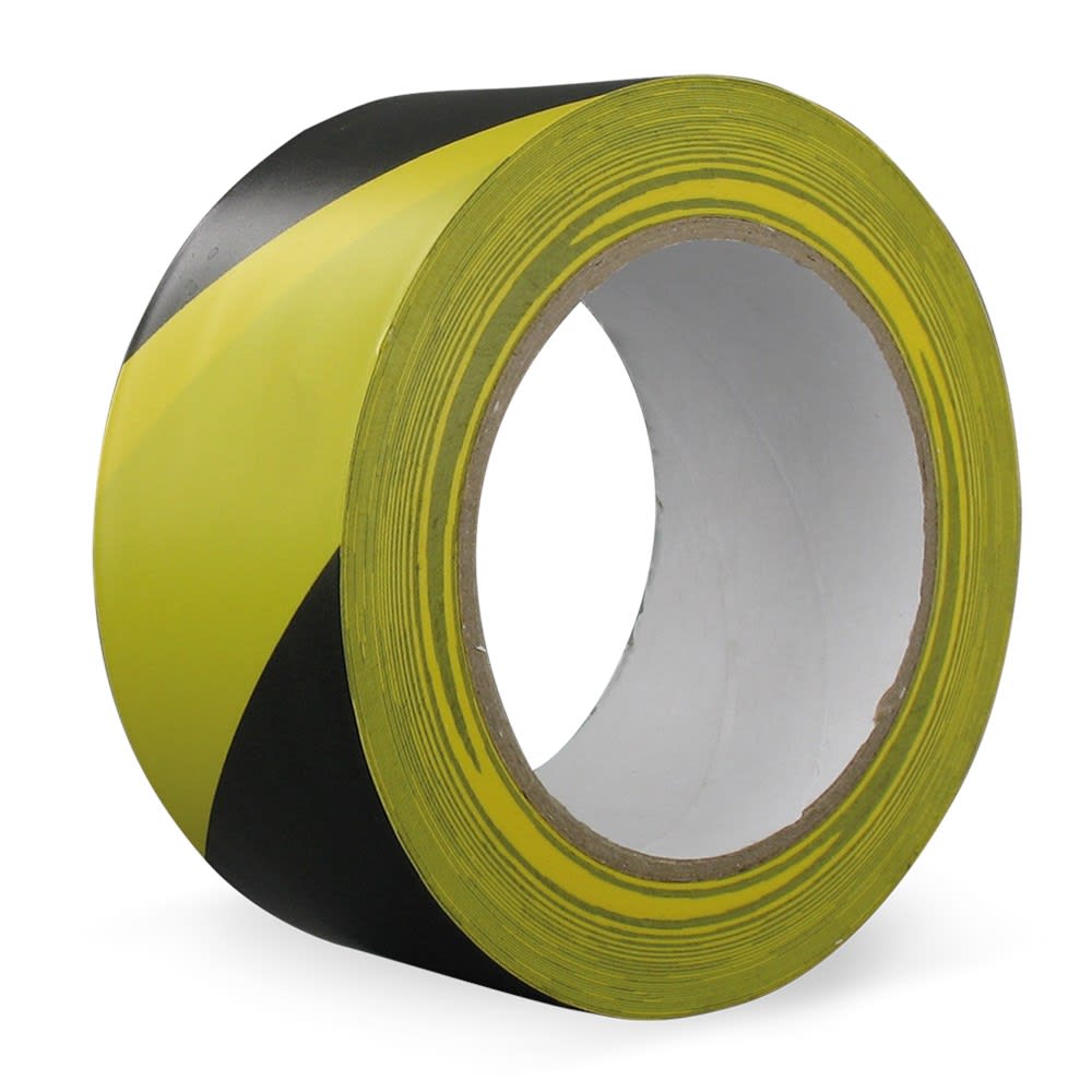 TechnoTape Compact Markeringstape 018 Universal 50mm 33m Zwart/Geel