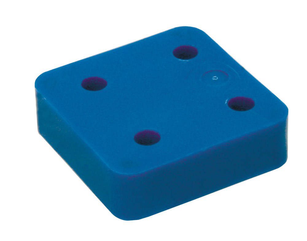 GB Drukplaat Zonder Sleuf 20mm Kunststof Blauw 48st 34720