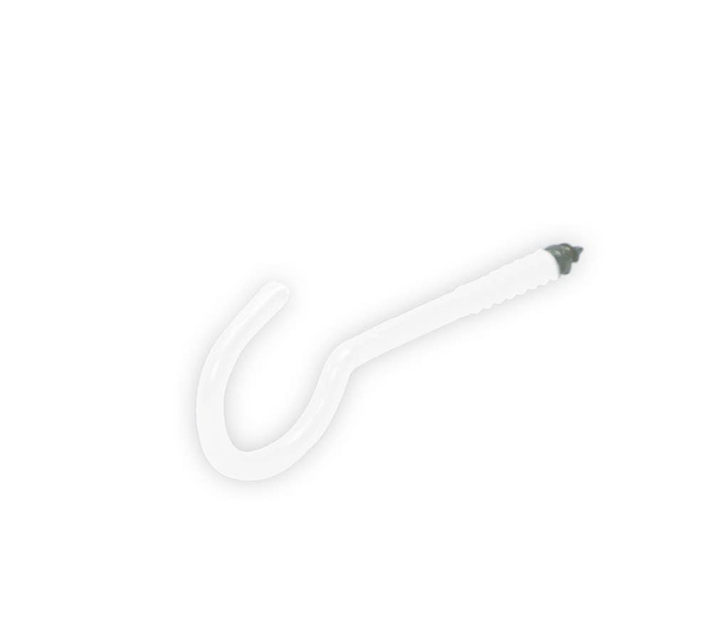 GB Schroefhaak 3,45x50x14mm Houtdraad Epoxy Wit 80030121