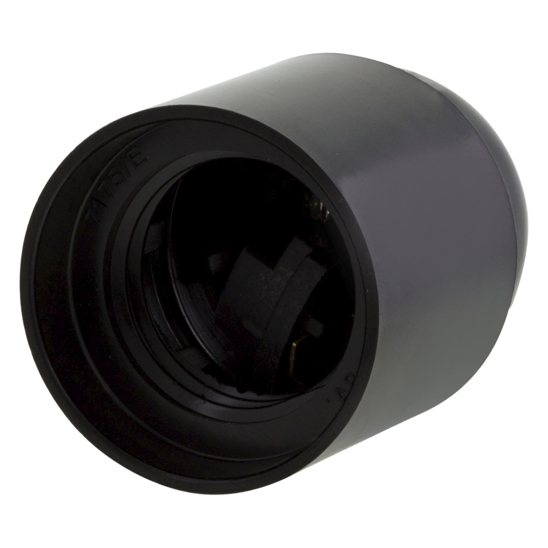 Fitting E27 Glad Zwart