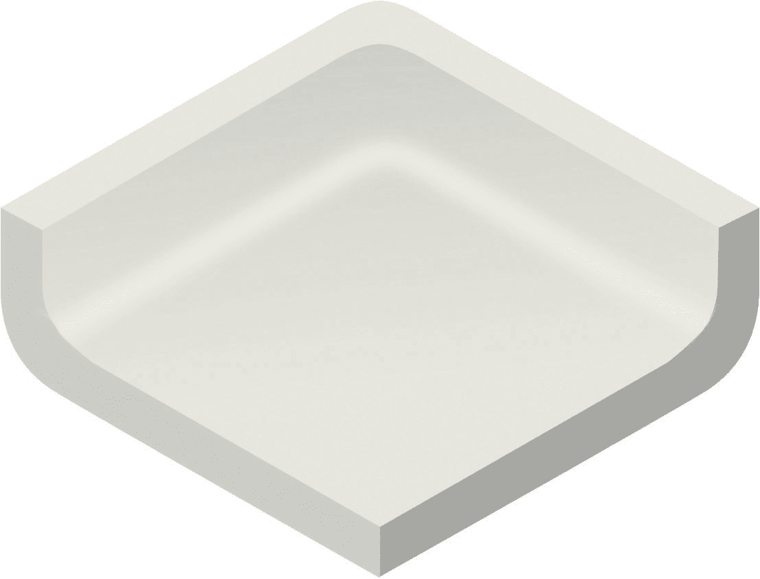 Villeroy & Boch Binnenhoek Pro Architectura 3.0 Neutral White 5x5cm Mat 3571C3000010