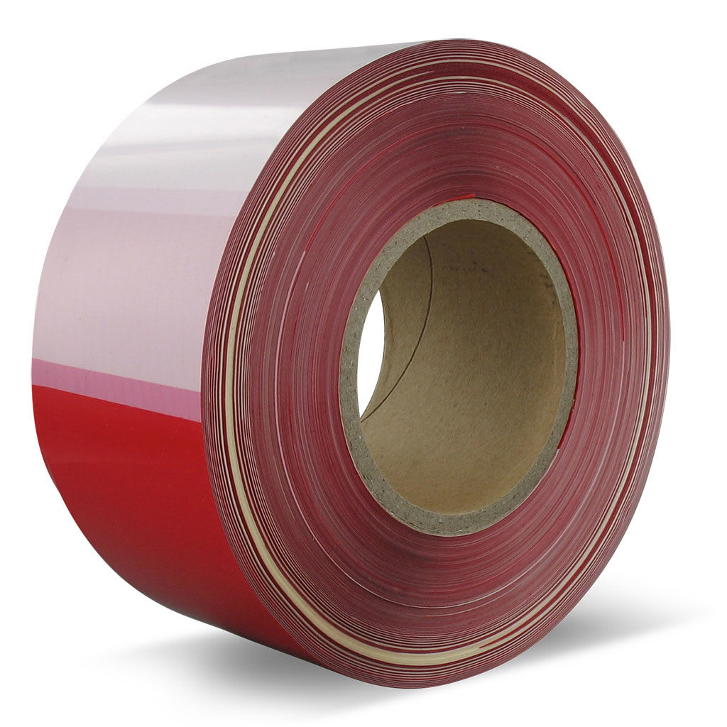 TechnoTape Afzetlint 500m Rood/Wit Gestreept