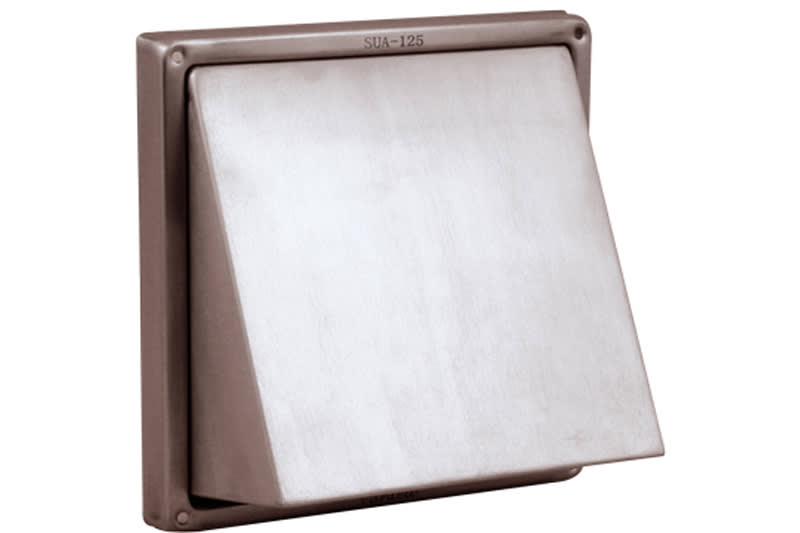 Gevelrooster Met Klep 150mm RVS