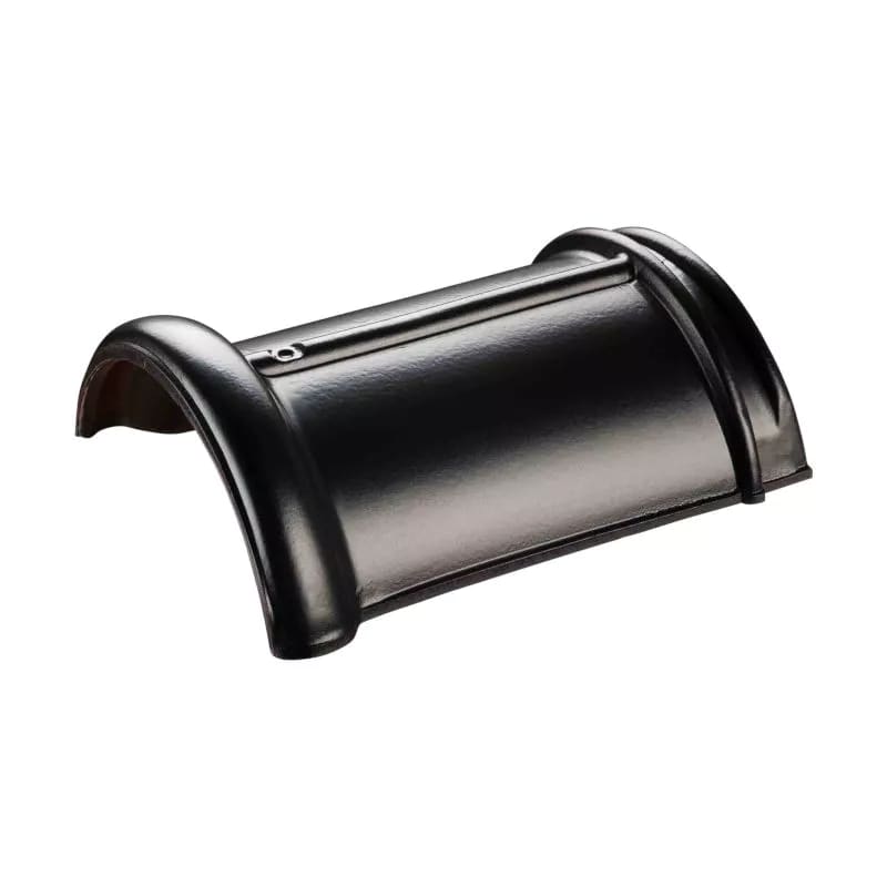 Wienerberger Halfronde Vorst Vario 225mm Matzwart Verglaasd 744 Deest