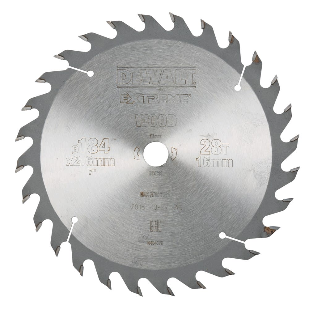 DeWALT Cirkelzaagblad Extreme DT4031QZ 148x16x2,6mm 28tands Wisseltand