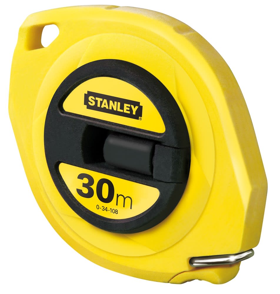 Stanley Landmeter 9,5mm Staal 30m 0-34-108 Gesloten Kast