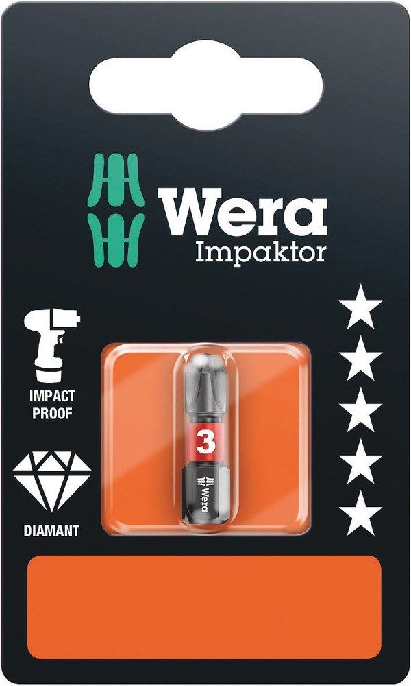 Wera Bit Impaktor 25mm PH-3
