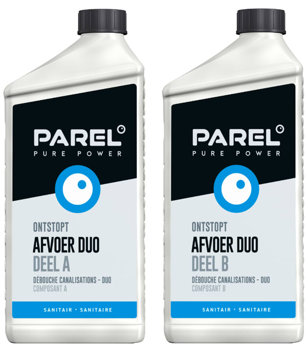 De Parel Pure Power Ontstopt Duo 2x 500ml 2-Componenten A+B