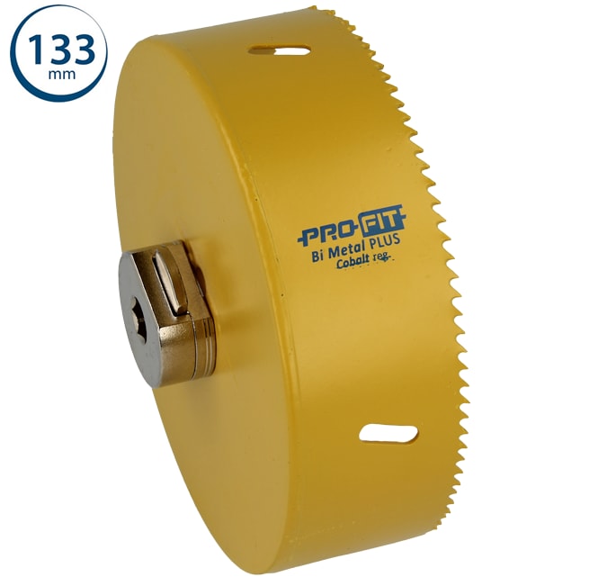 Product afbeelding voor ProFit Gatzaag BiMetal PLUS 133mm Met Adapter En Euro-Hanger