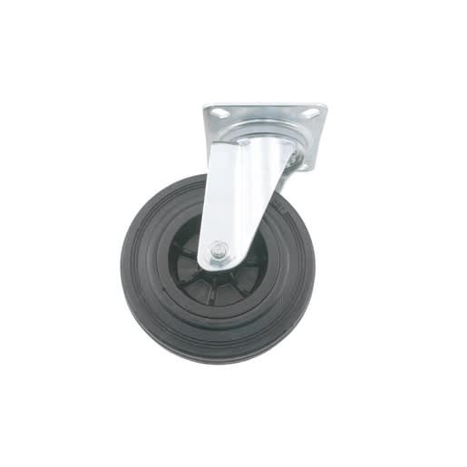 Apparaatzwenkwiel Met Glijlager 100mm 75kg Zwart