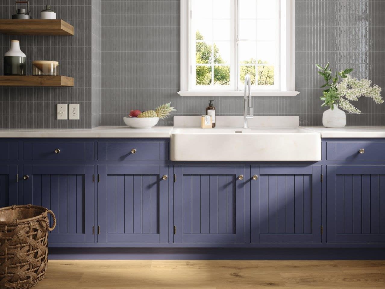 Product afbeelding voor Wandtegel Casablanca Grey 10x30cm 10mm Glanzend