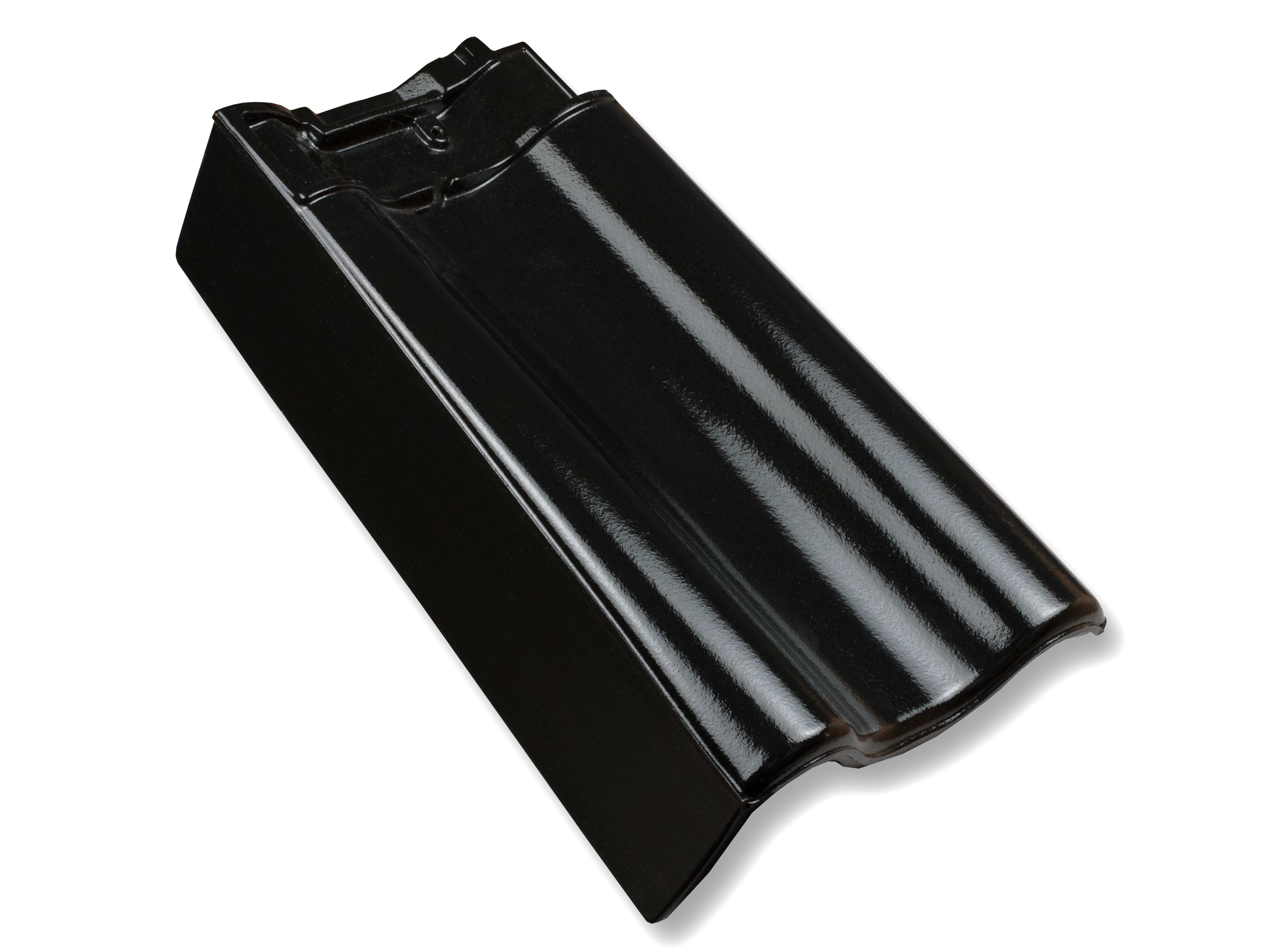 Nelskamp Flachdachpan F-12-U Zuid Gevelpan Links Nederlands Model Zwart Edelengobe 767