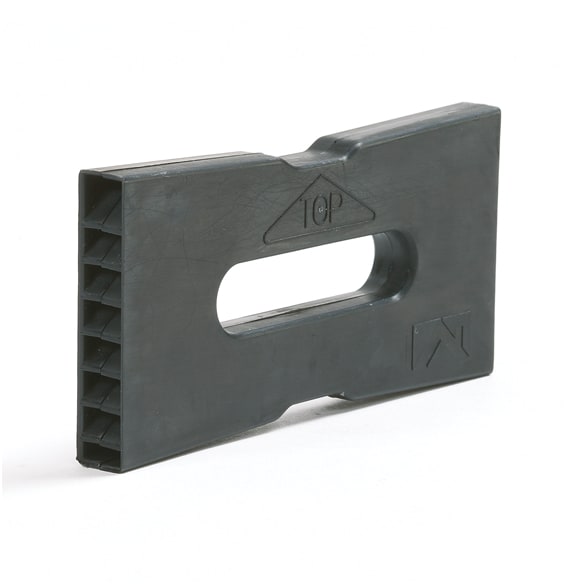 Ubbink Stootvoegventilatierooster Waalformaat Zwart