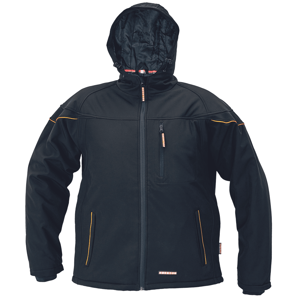 Cerva Jack Emerton Softshell Met Capuchon Maat XL Antraciet
