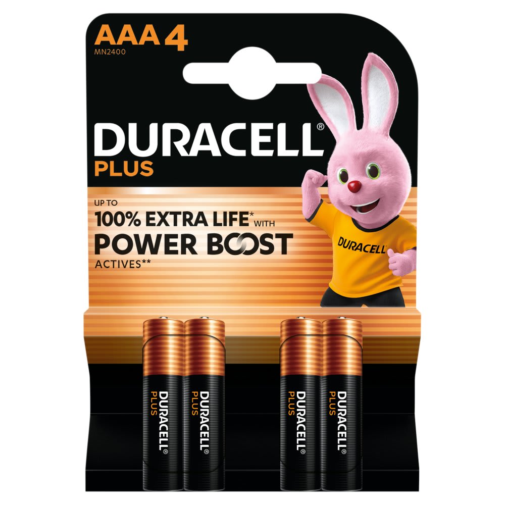 Product afbeelding voor Duracell Batterij Alkaline AAA 1,5V 4st