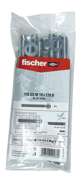 Fischer Ankerstang FIS GS M10x120mm Verzinkt 8st 44586