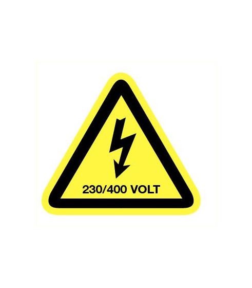 Bord 230/400 Volt 200mm Polypropyleen