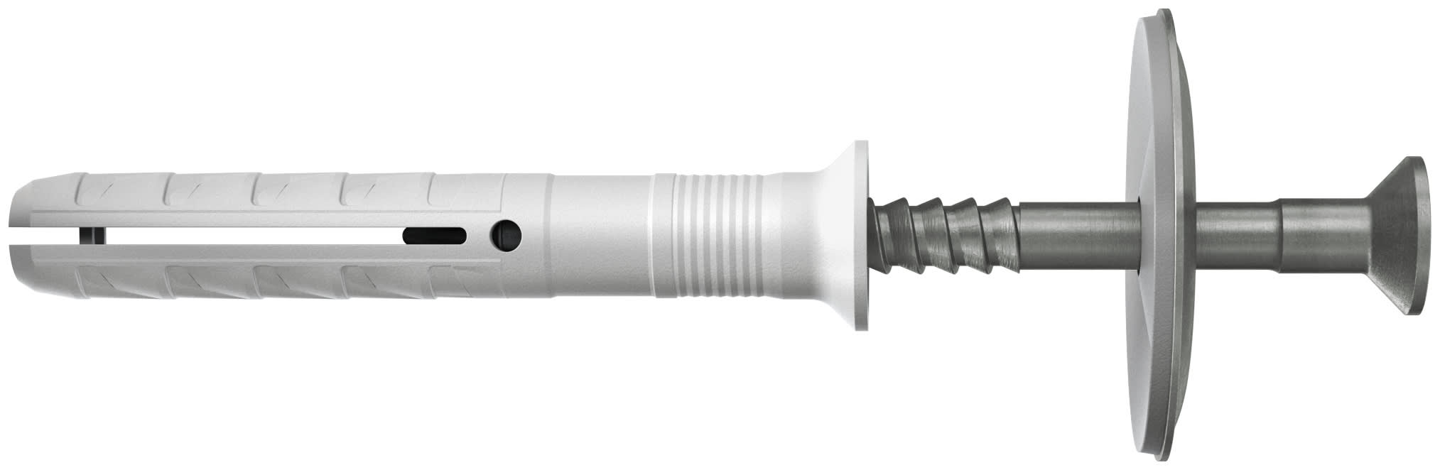 Fischer Nagelplug N-S D 6x60/30mm Met Verzonken Kop/Neopreen Ring RVS A2 50st 50368