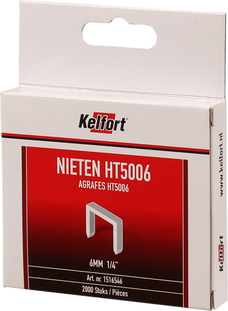 Kelfort Niet HT5006 6mm Verzinkt 2000st