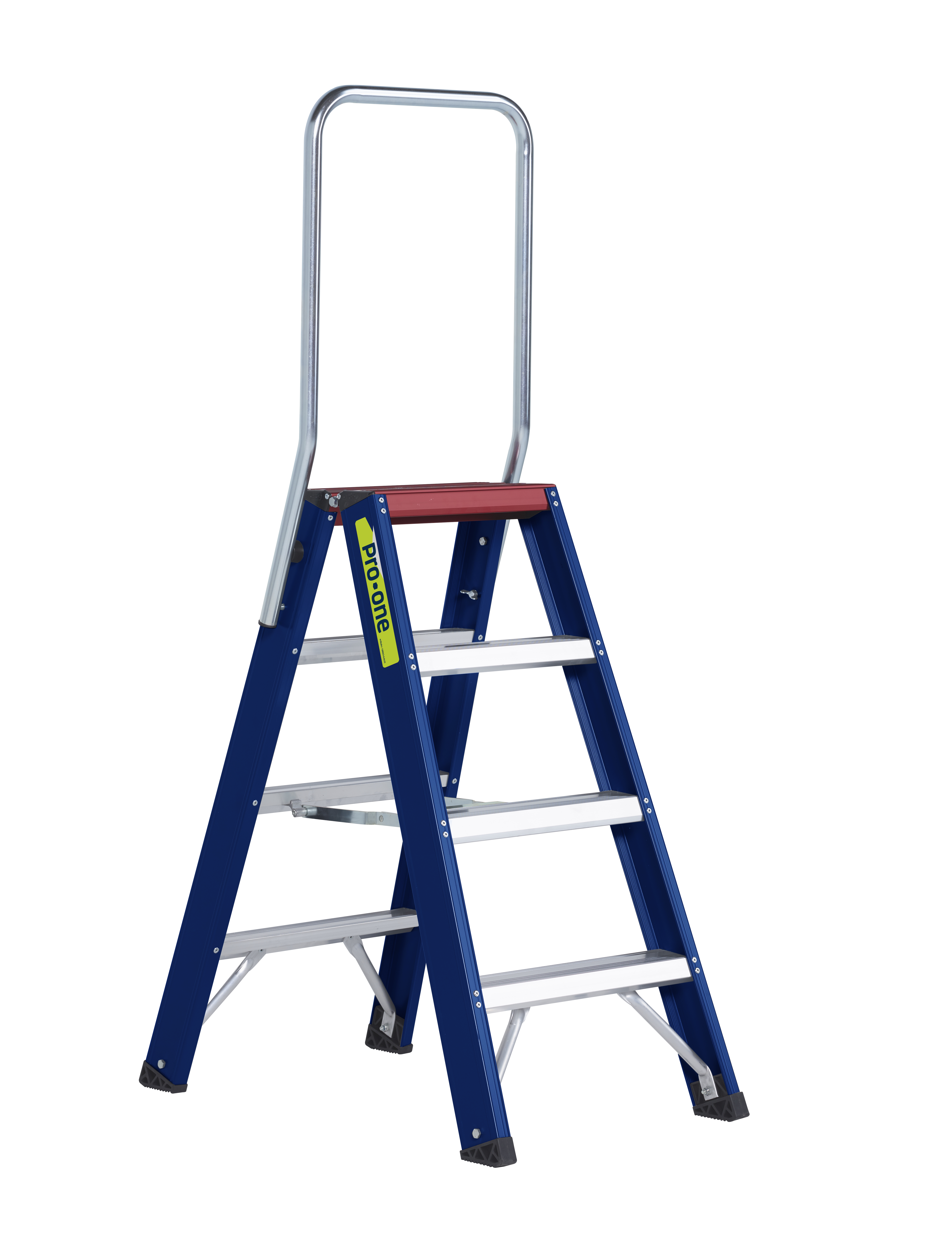 ProOne Trap DO4 Dubbel Oploopbaar 2x4 Treden Met Beugel