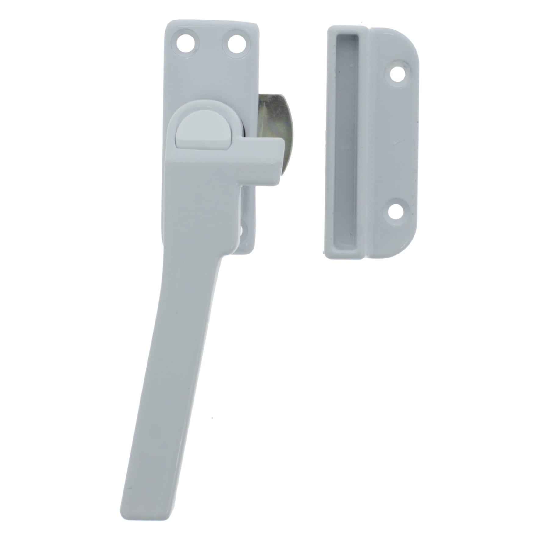 Starx Draai-Kiep Raamkruk Met Nok/Drukknop DIN Links Aluminium Wit