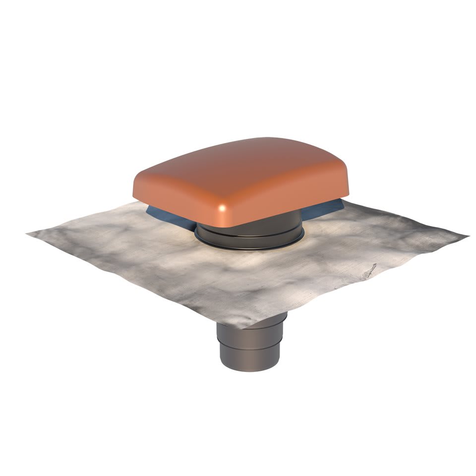 Ubbink Ontluchtingspan Universeel RVT 200 Terracotta
