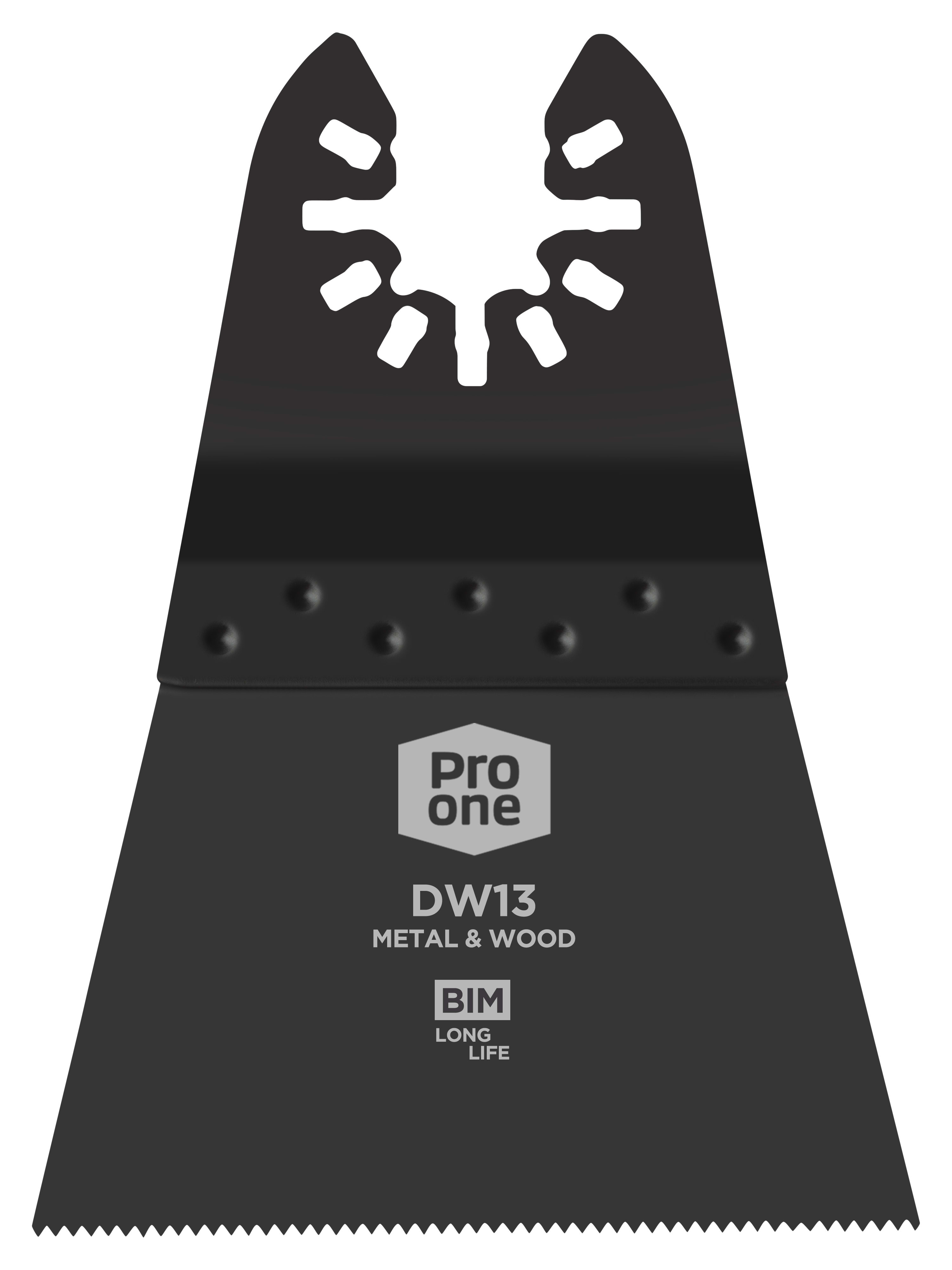 Product afbeelding voor ProOne Multitoolzaagblad DW13 68x42mm Bi-Metaal 10st