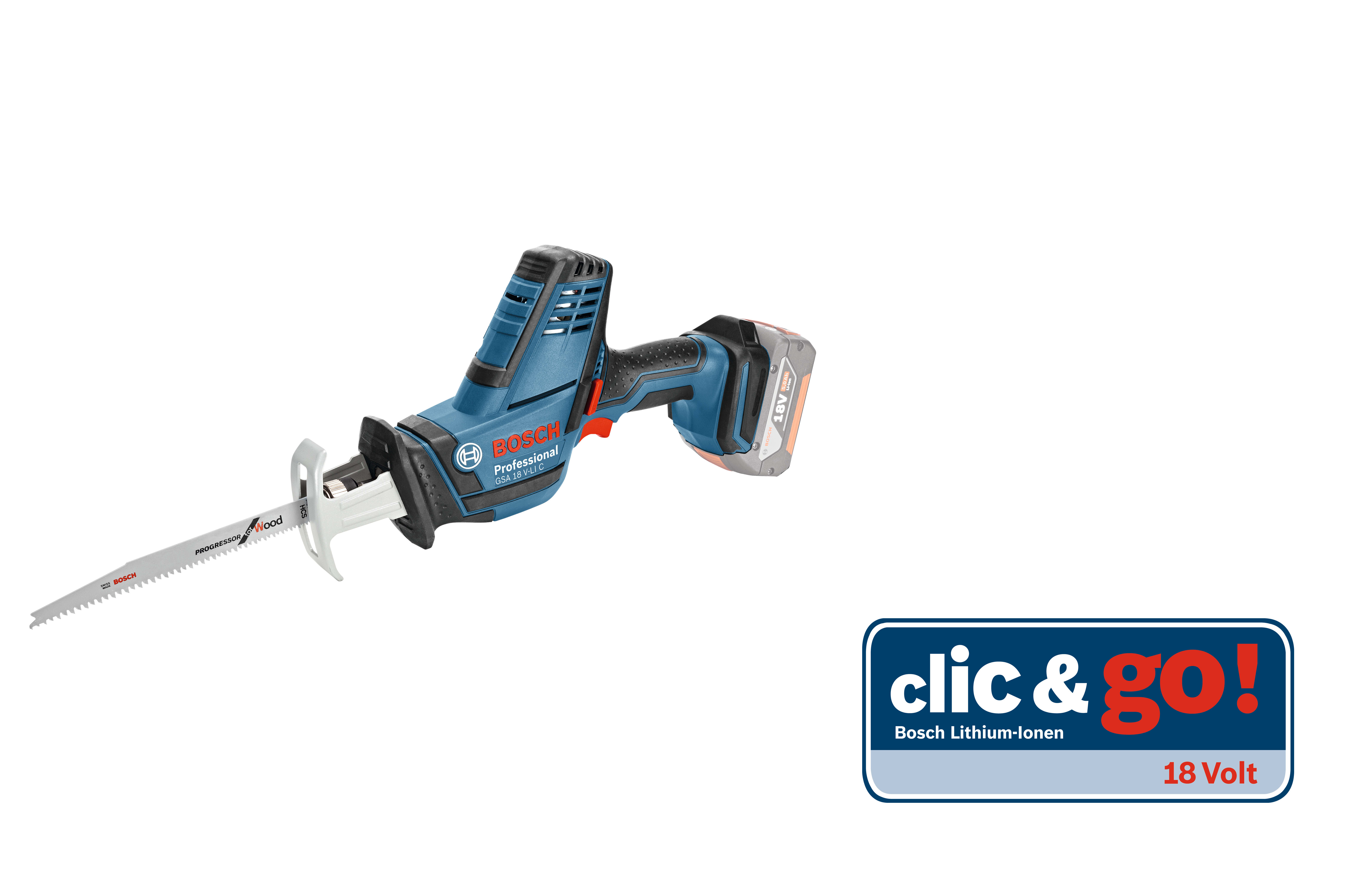 Bosch Accu Reciprozaag GSA 18V-LI C In L-Boxx