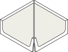 Villeroy & Boch Binnenhoek Pro Architectura 3.0 Pool System Neutral White 17x17cm Mat 3604C3000010