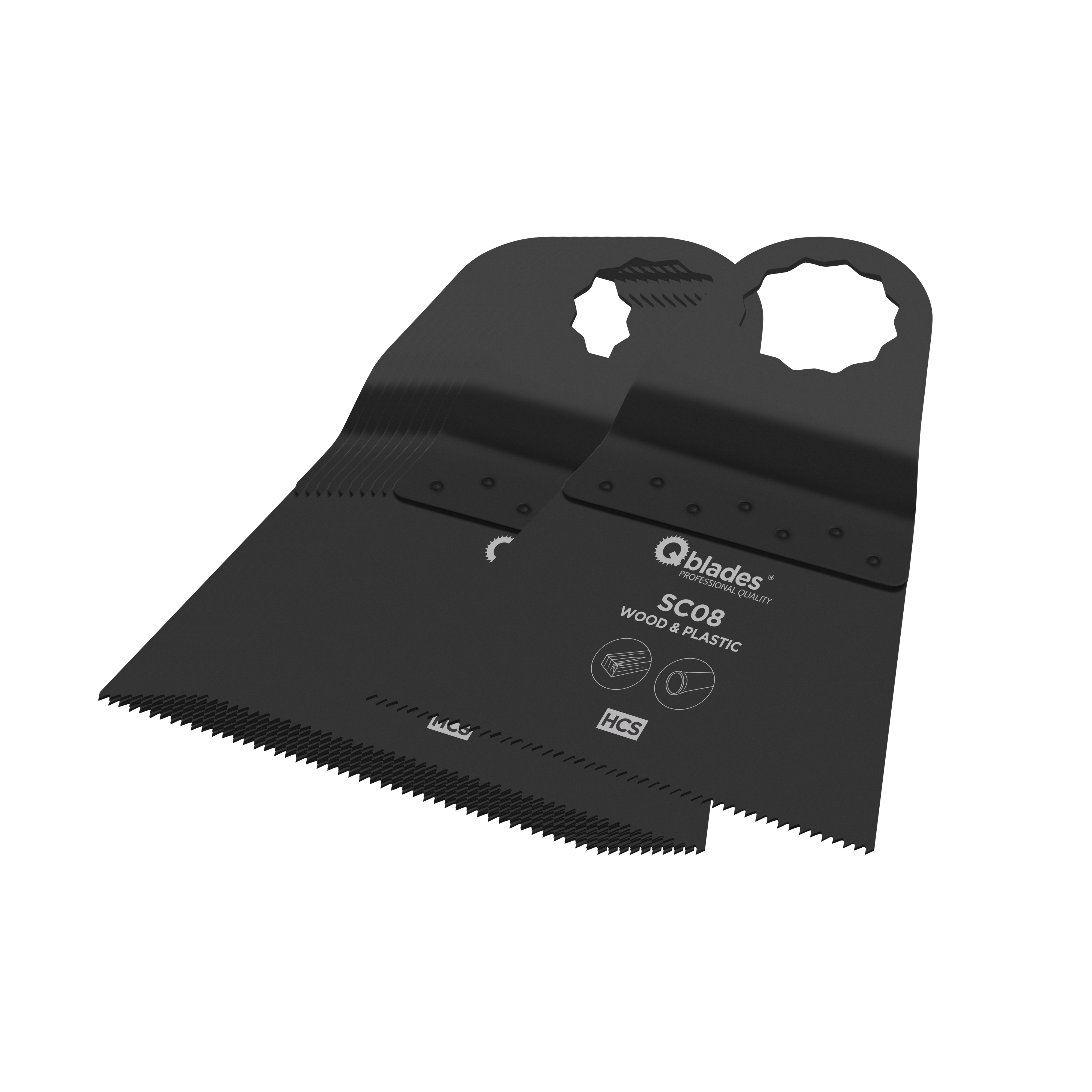 Qblades Multitoolzaagblad Standaard SC08 65x42mm HCS 11st