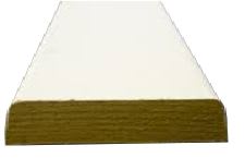 MDF Koplat 12x70mm 488cm Recht Wit Gelakt FSC Mix 70%