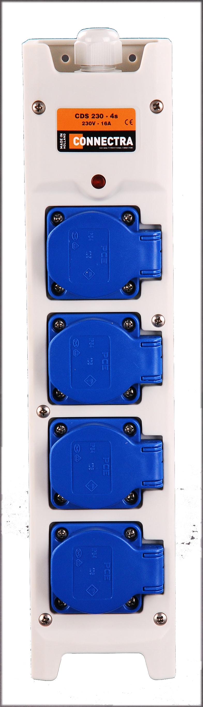 Product afbeelding voor Connectra Contactblok Haaks 3x2.5mm² Kabellengte 10m