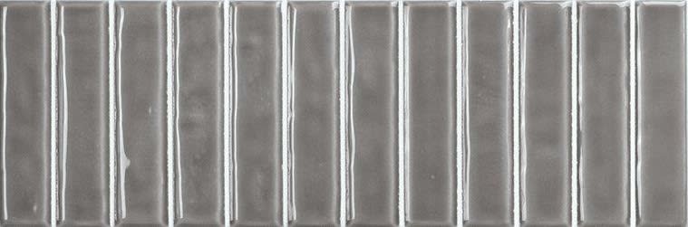 Wandtegel Casablanca Grey 10x30cm 10mm Glanzend