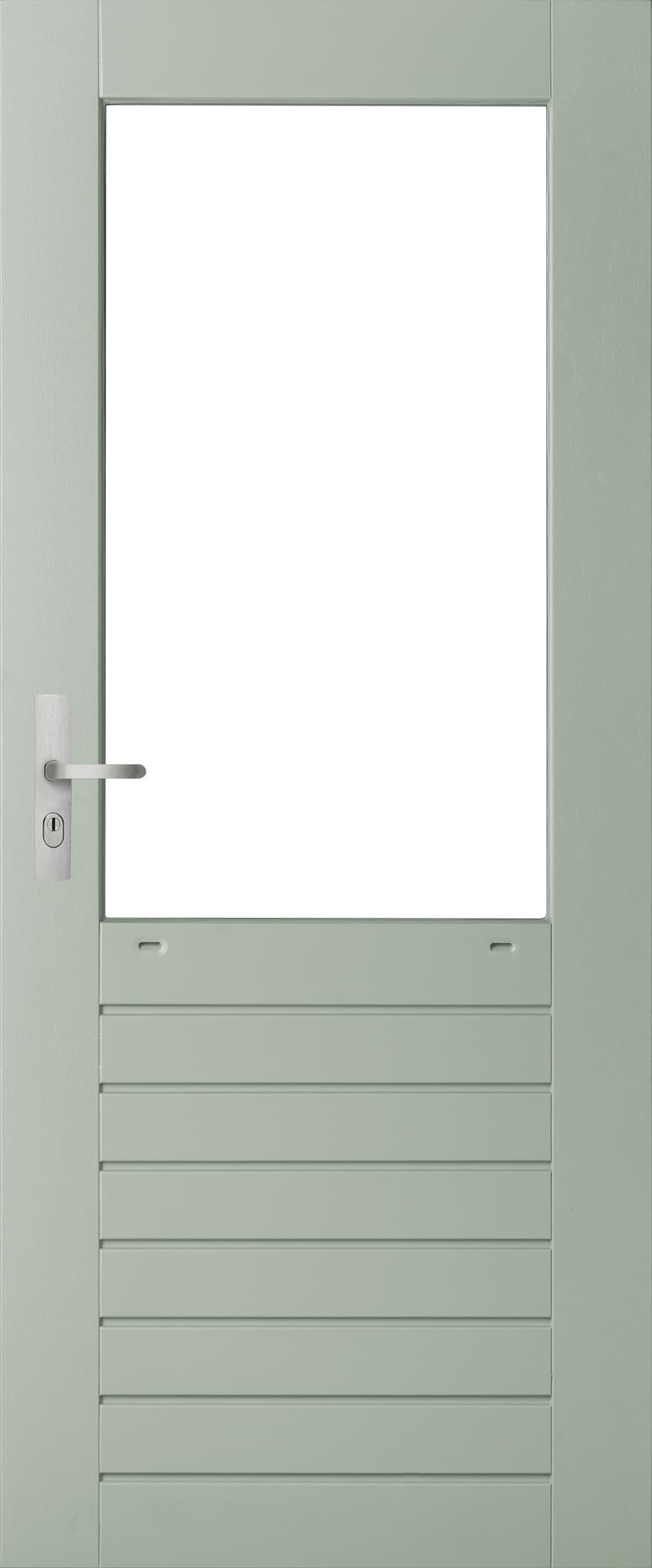 Weekamp Stapeldorpeldeur Merbau WK048 83x201.5cm Borstwering 87.4cm Wit Gegrond