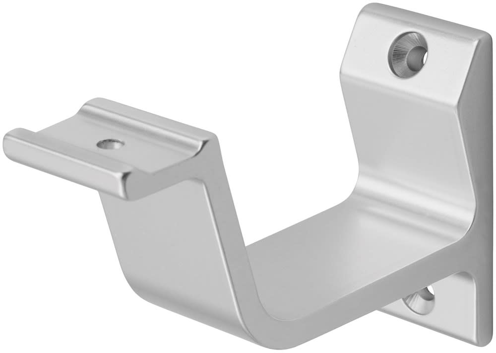 Hermeta Leuninghouder 3551 65mm Vlak Schroefgat Aluminium Naturel