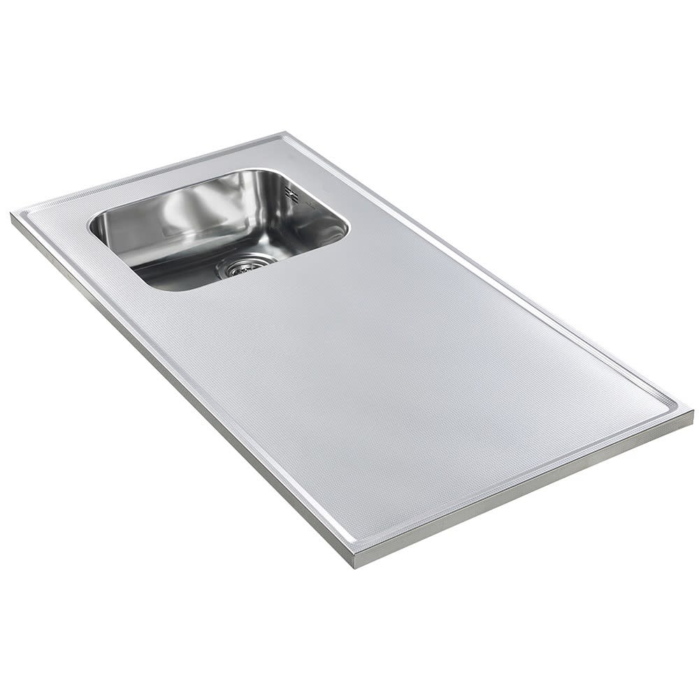 Reginox Diamantblad 122x60cm Bak Links Hartmaat 270mm Uit Links Zonder Kraangat