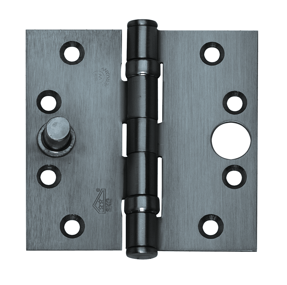 BSW Kogellagerscharnier 802 89x89x2,5mm Met Rechte Hoek BB VH Verzinkt