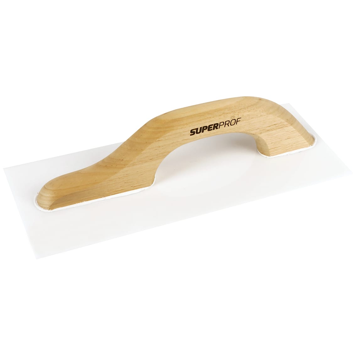 Super Prof Opzetspaan 360x160x3mm Kunststof Met Houten Greep