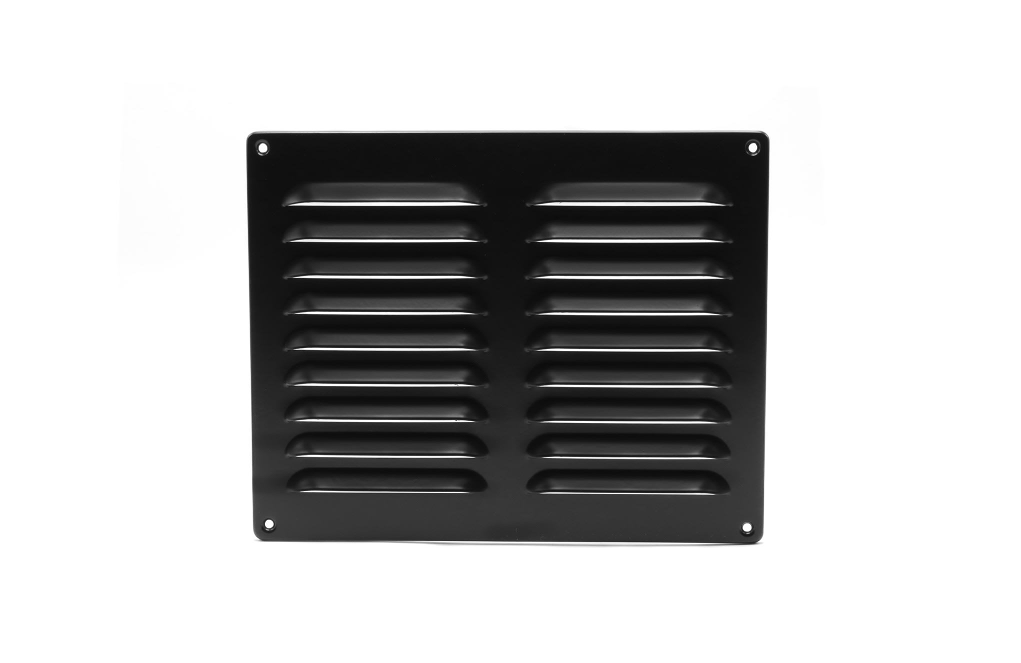 Schoepenrooster 250x200mm Aluminium Zwart