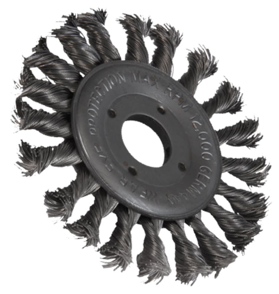 Flexovit Staaldraadborstel Rond 23-tands 115x11x22.2mm Getordeerd