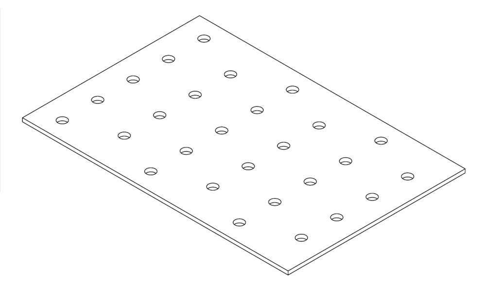 GB Koppelplaat 2mm 100x150mm Verzinkt 01432
