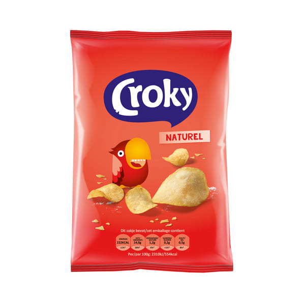 Croky Chips Naturel 40gr