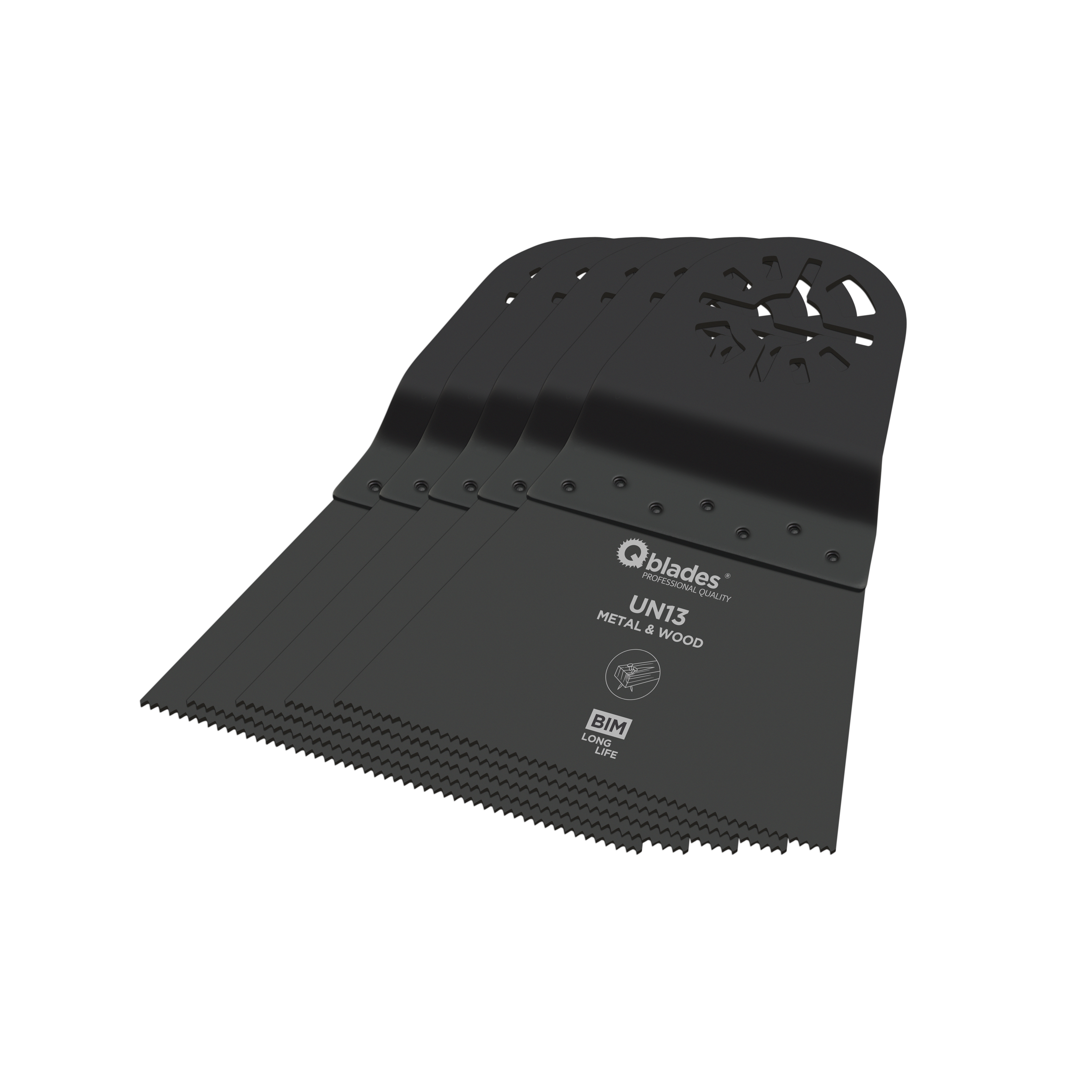 Product afbeelding voor Qblades Multitoolzaagblad UN13 68x42mm Bi-Metaal 5st