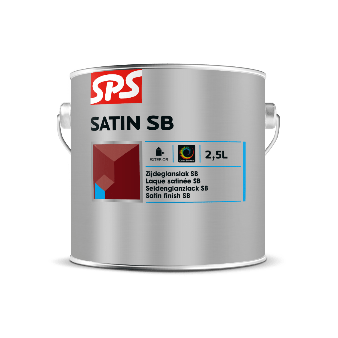 SPS Satin SB Zijdeglanslak Buiten 2,5L Basis P