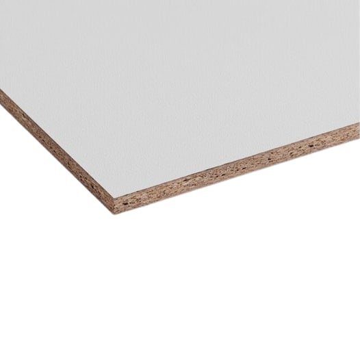 Product afbeelding voor Spaanplaat Geplastificeerd 12mm 250x125cm Wit 70% PEFC